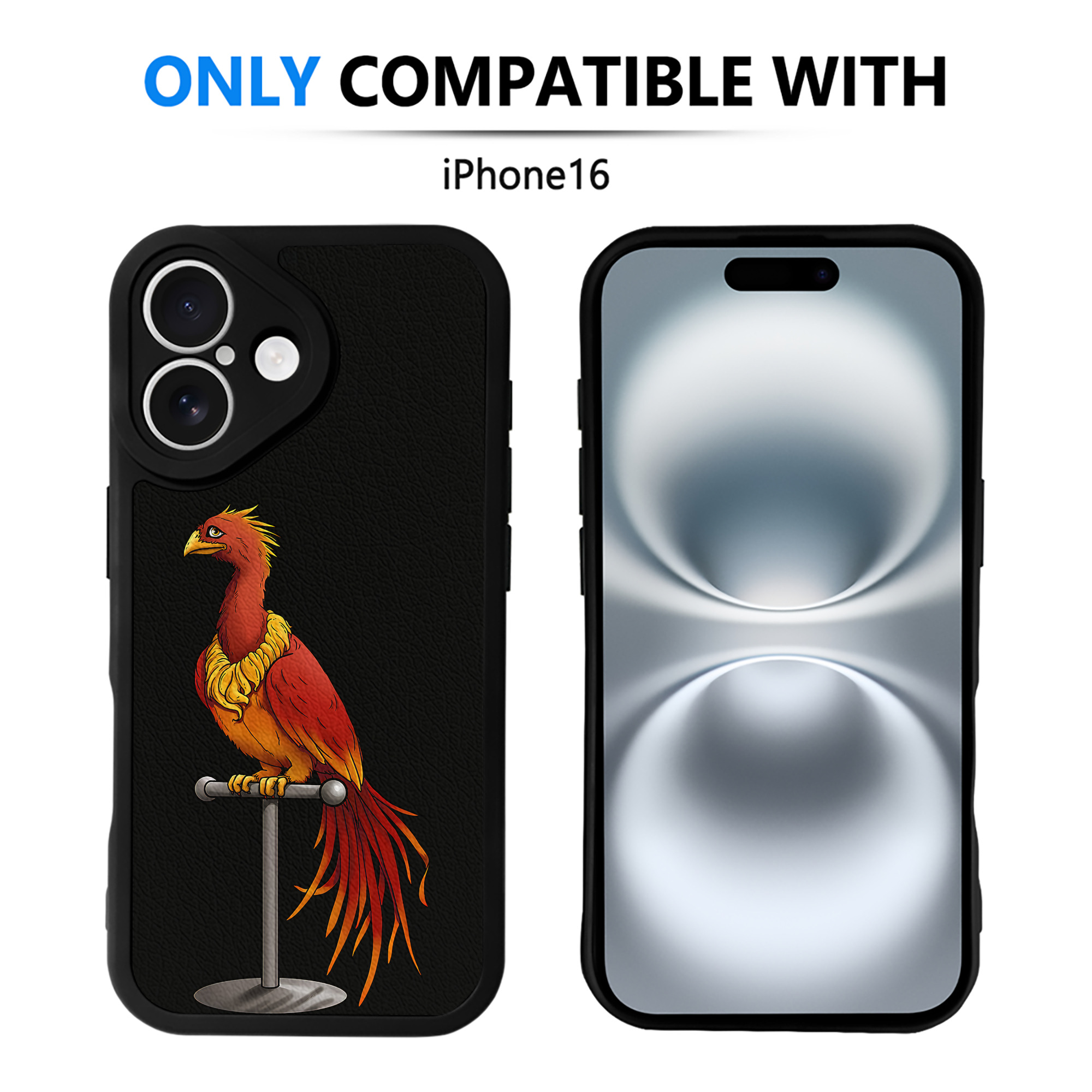 （画像用） Harry Potter ハリー・ポッターシリーズ 【iPhone 16シリーズ対応】シリコンスマホケース（レザー調） 材質：シリコン